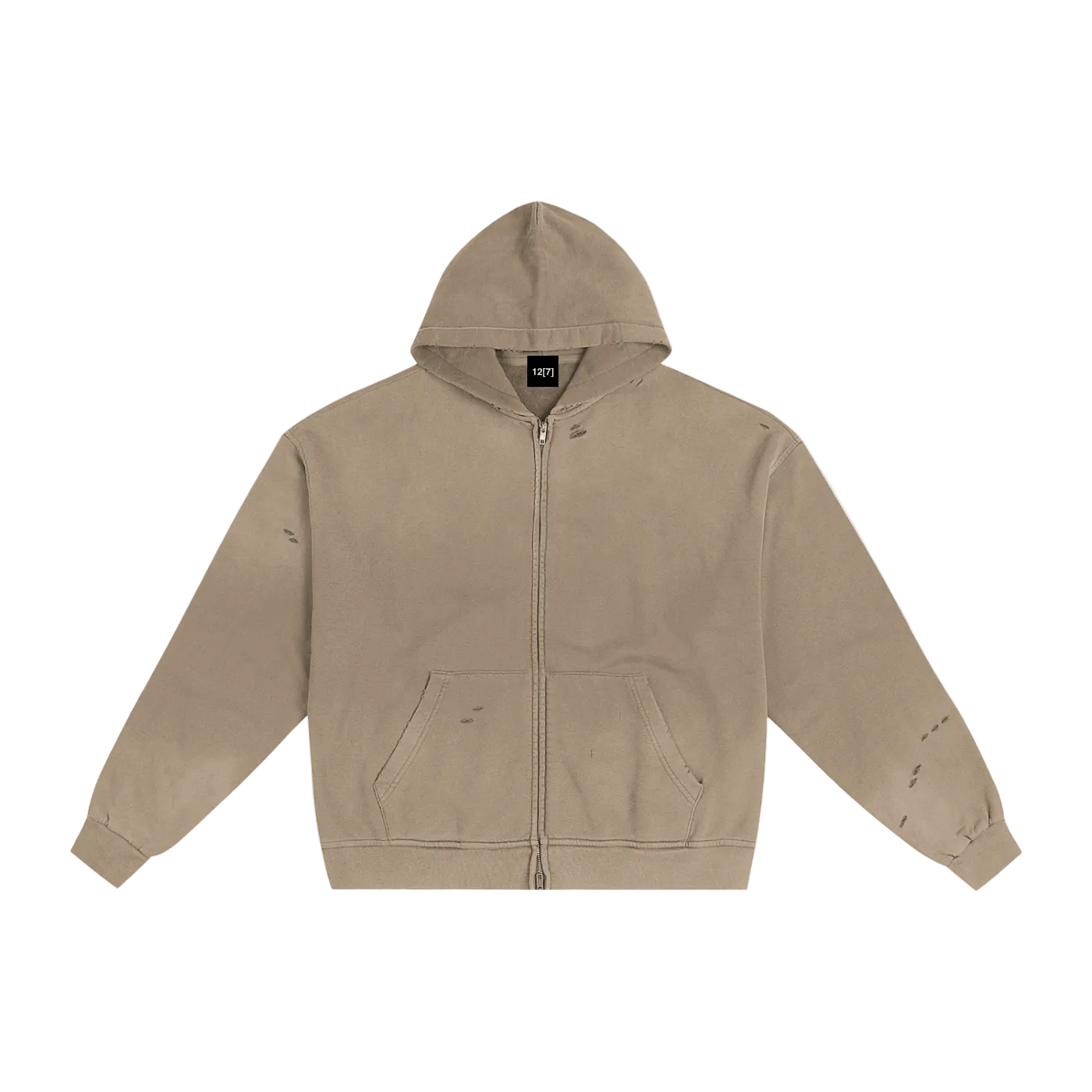 Hand-Frayed Sunfade Hoodie