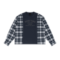 Plaid Panel Long Sleeve