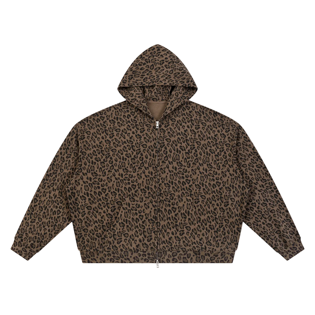 Leopard Waffle Hoodie