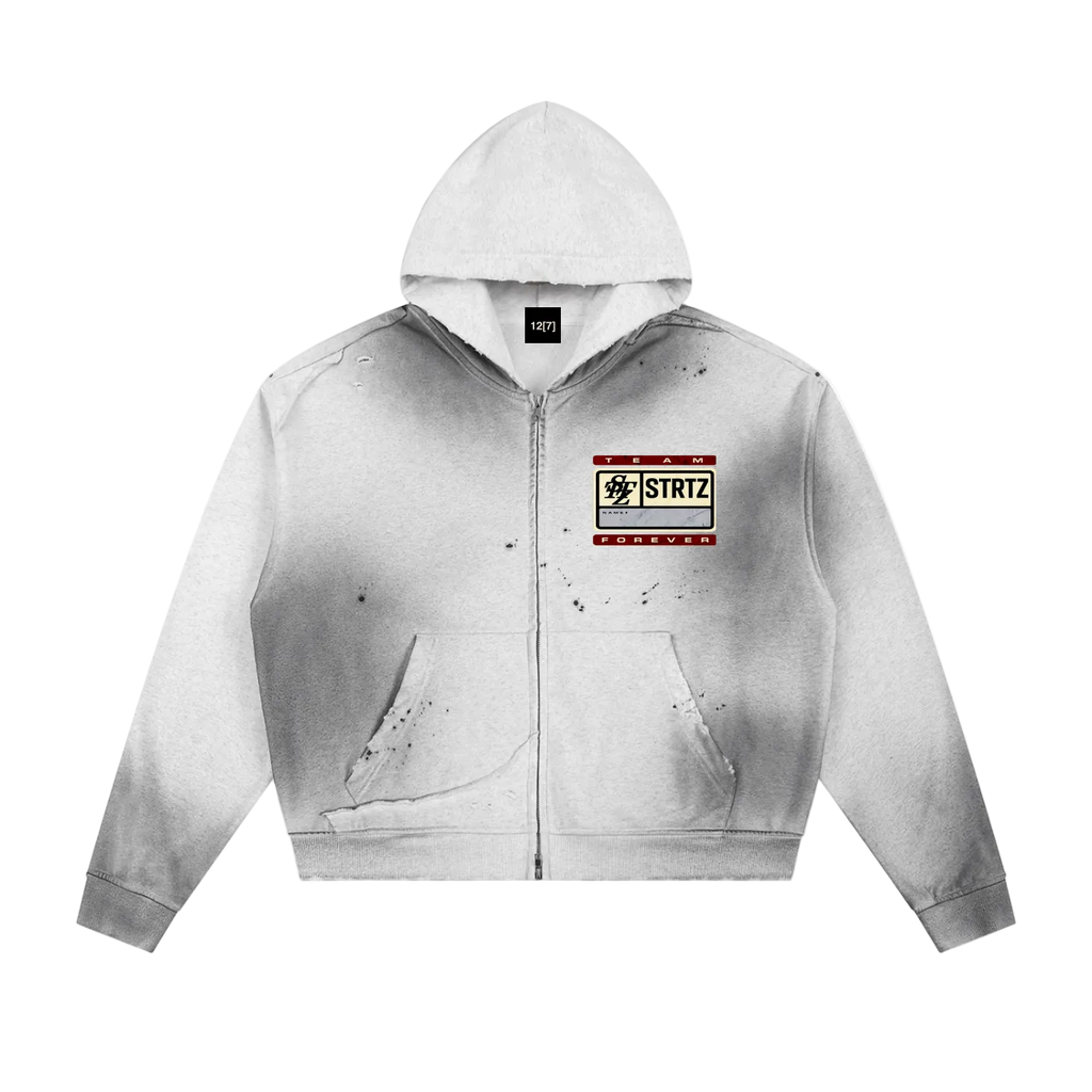 Grey 'STRTZ' Hoodie