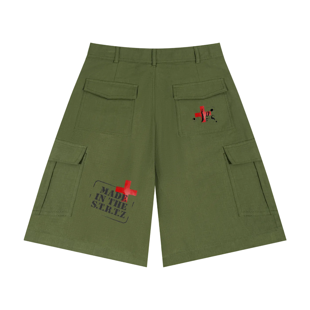 Unisex Woven Cargo Shorts