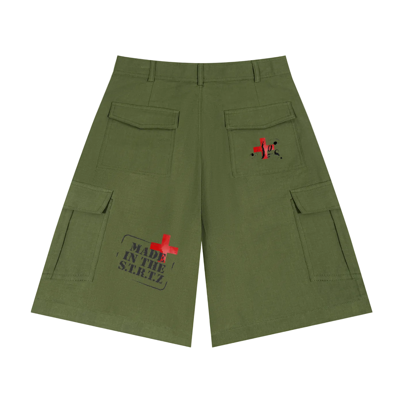 Unisex Woven Cargo Shorts