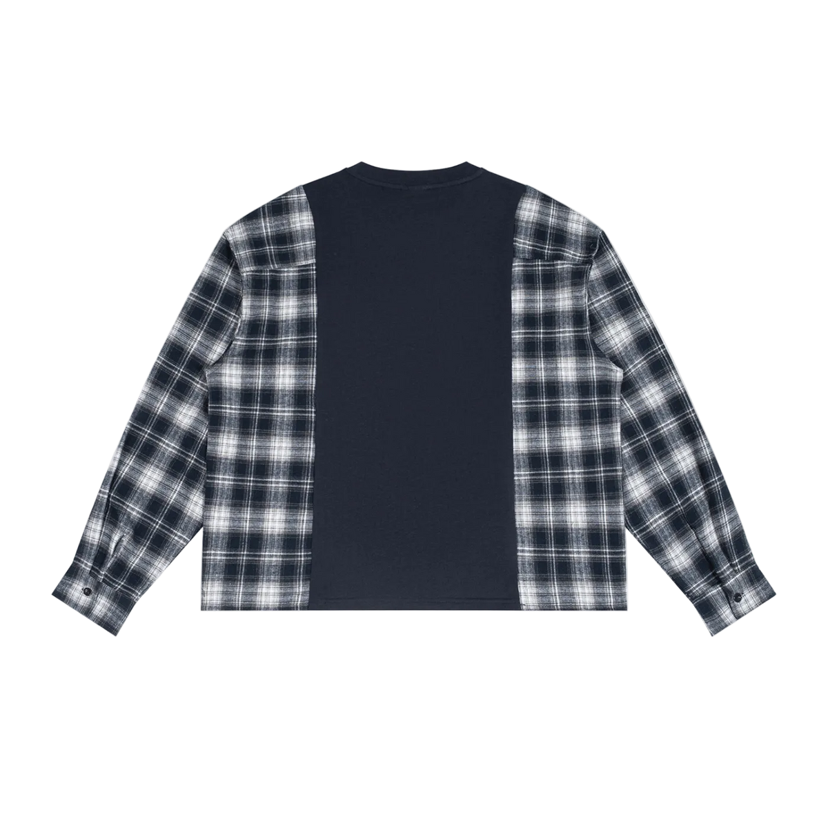 Plaid Panel Long Sleeve