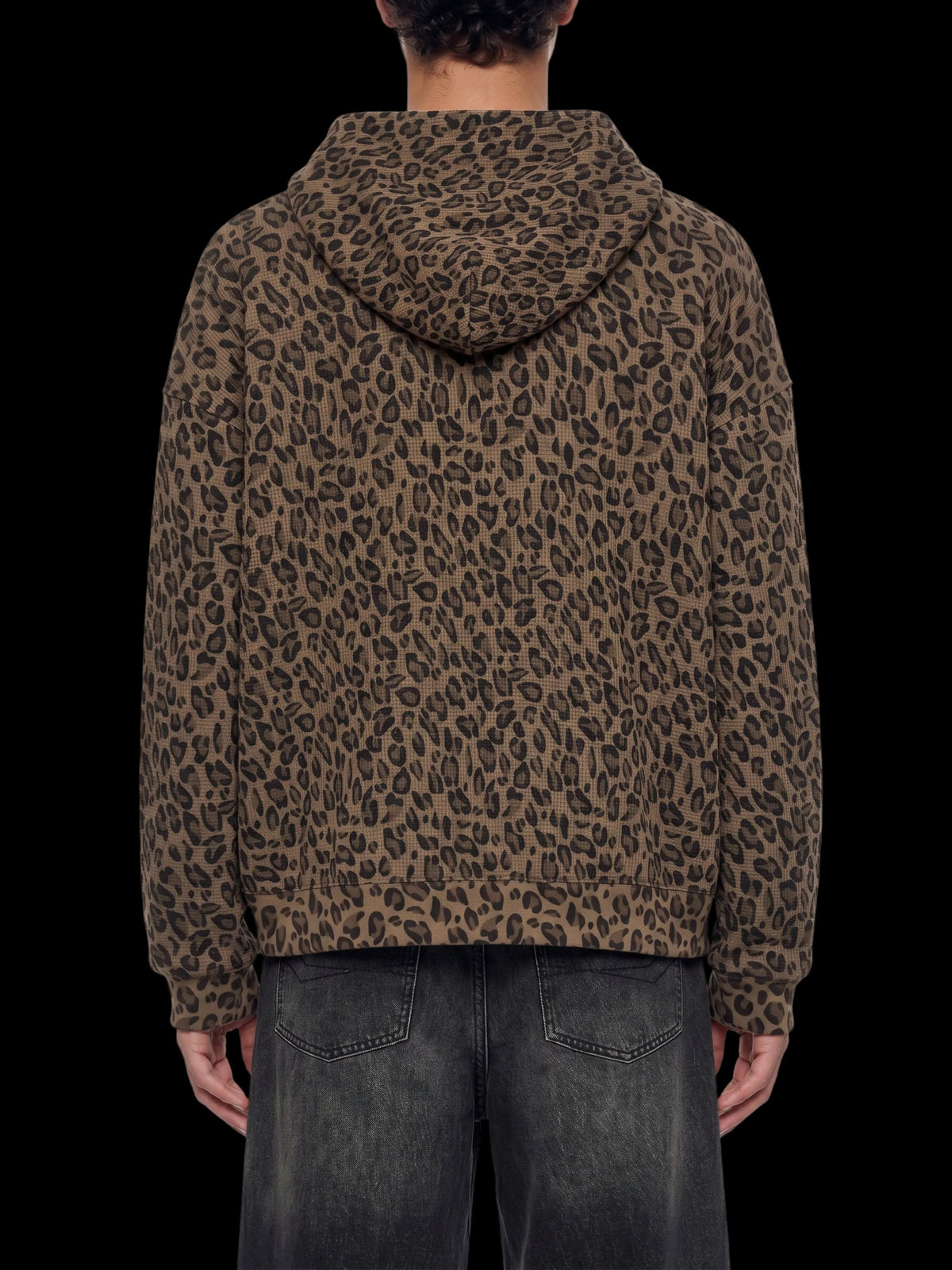 Leopard Waffle Hoodie